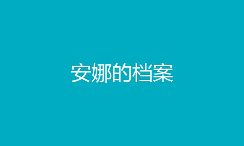 安娜的档案