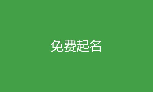 免费起名