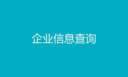 企业信息查询