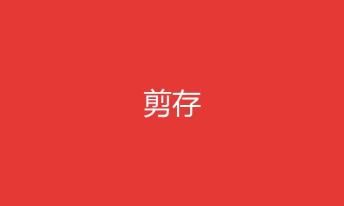 剪存